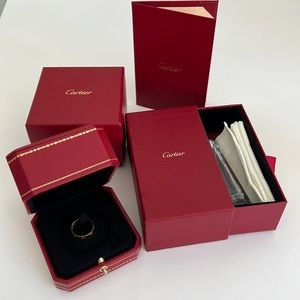 Cartier LOVE WEDDING BAND, Yellow Gold size 6 in box w/ Certificate